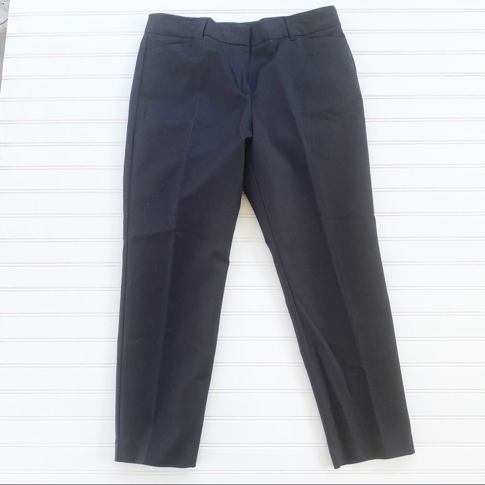 Liz Claiborne Career Emma Classic Pants 8 Black Straight Leg Professional Slacks